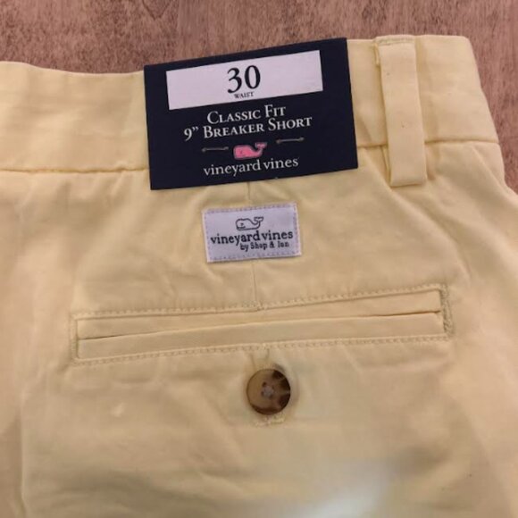 NWT Men’s Vineyard Vines Sunshine Yellow Classic Fit Breaker Short – 30 - Picture 6 of 6